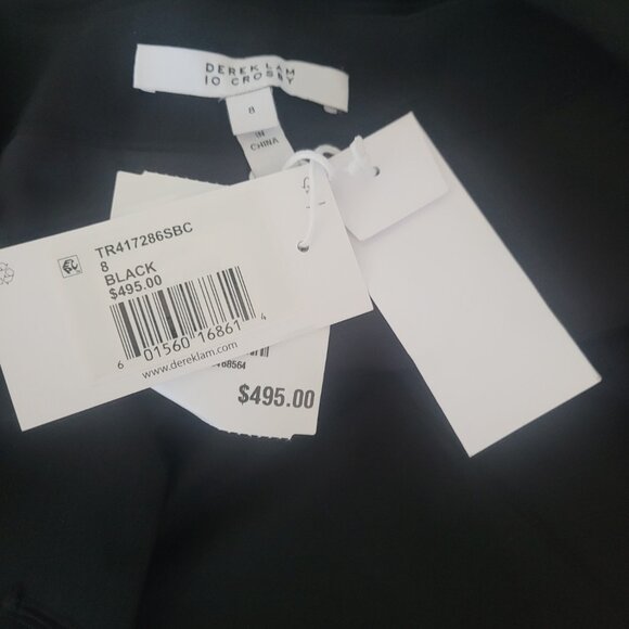 NWT Derek Lam 10 Crosby Henriette Tailored Vest Black Size 8 - Picture 7 of 7